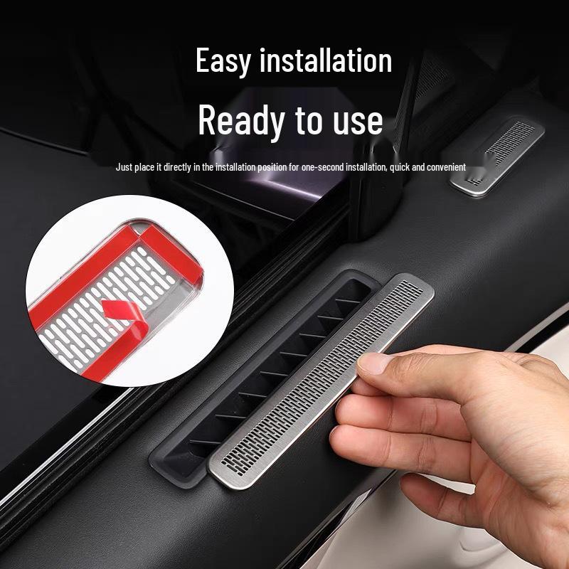 Zhijie R7 Stainless Steel Car Door Dust Cover - Interior Protection Accessory