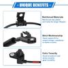ABS Wheel Speed Sensor Compatible for Hyundai Accent 2012-2017 L4 1.6L, Custom Plastic Black Front Right Passenger Side No.95671-1R000
