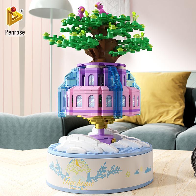

Sky City Rotating Music Box Building Set for Kids