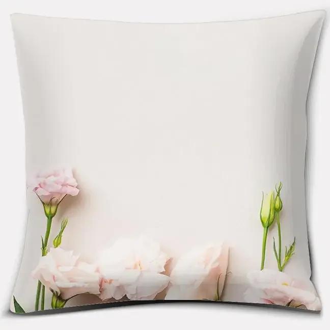 Husa de aruncare Seria flori roz Home Office Decorat Perna Dormitor Canapea Husa de perna auto