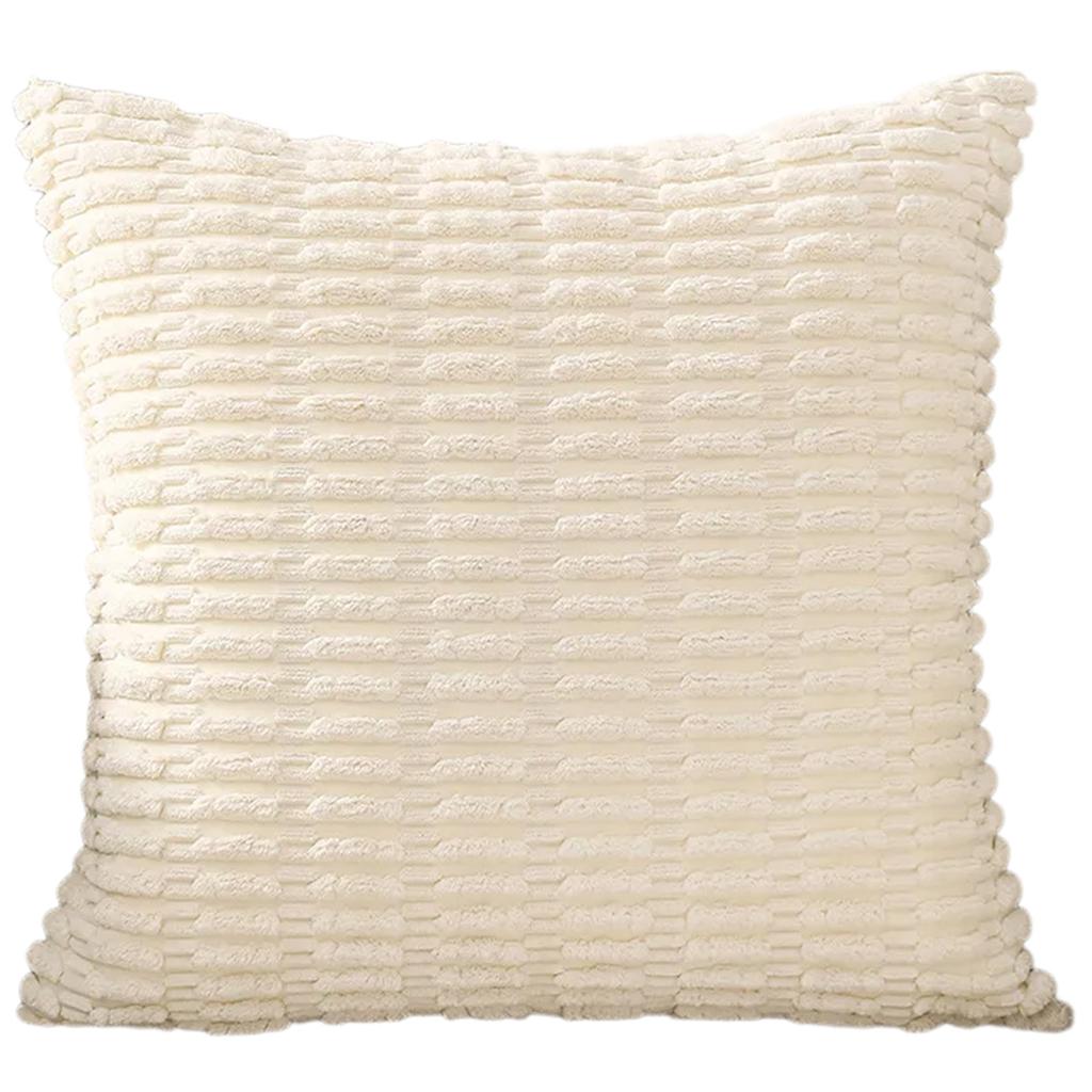 Durability Corduroy Cushion Cover with Invisible Zippered Close Enhances Any Decors Styles Standard Size 45x45cm