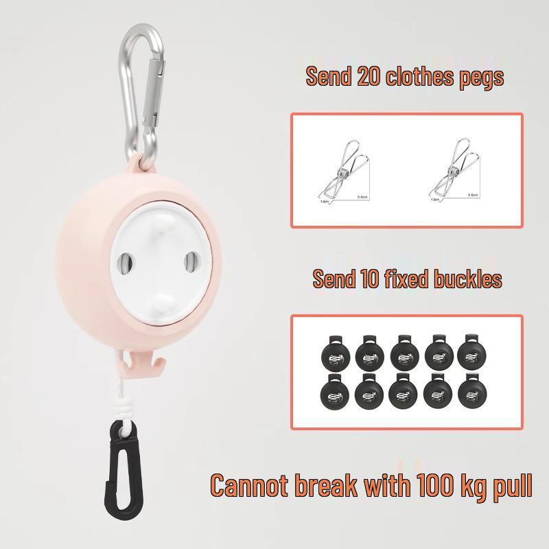 Retractable Portable Clothesline for Travel and Home - Indoor & Outdoor Use