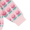 Dudu   Dodo Pink Tulip Toddler Long Sweater Dkztsr01