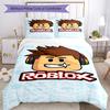 Roblox Bettwäsche-Set Atmungsaktive Bettbezüge mit Kissenbezügen Dekorative Bettwäsche für Schlafzimmer Heimdekoration Geburtstagsgeschenk