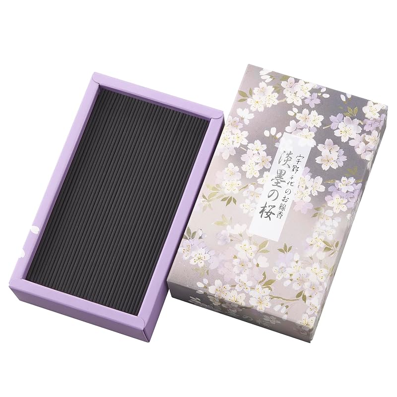 Chiyo Uno's Incense Sticks, "Usuzumi no Sakura" (Pale Ink Cherry Blossom), Loose Pack, Approx. 200g, Made in Japan by Nippon Kodo, Cherry Blossom