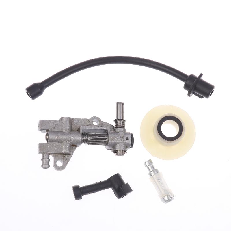 5Pc Oil Pump Filter Pipe Hose Line Oil Nozzle Turbine Kit For 4500 5200 5800 45Cc 52Cc 58Cc Gasoline Chainsaw Spare Parts