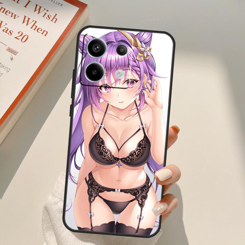 Genshin Impact Sexy Cute Girl Funda For Xiaomi Redmi Note 13 14 9 10 12 11 15 Pro Plus Case For Redmi 15 C 12C 13C 14C 10C