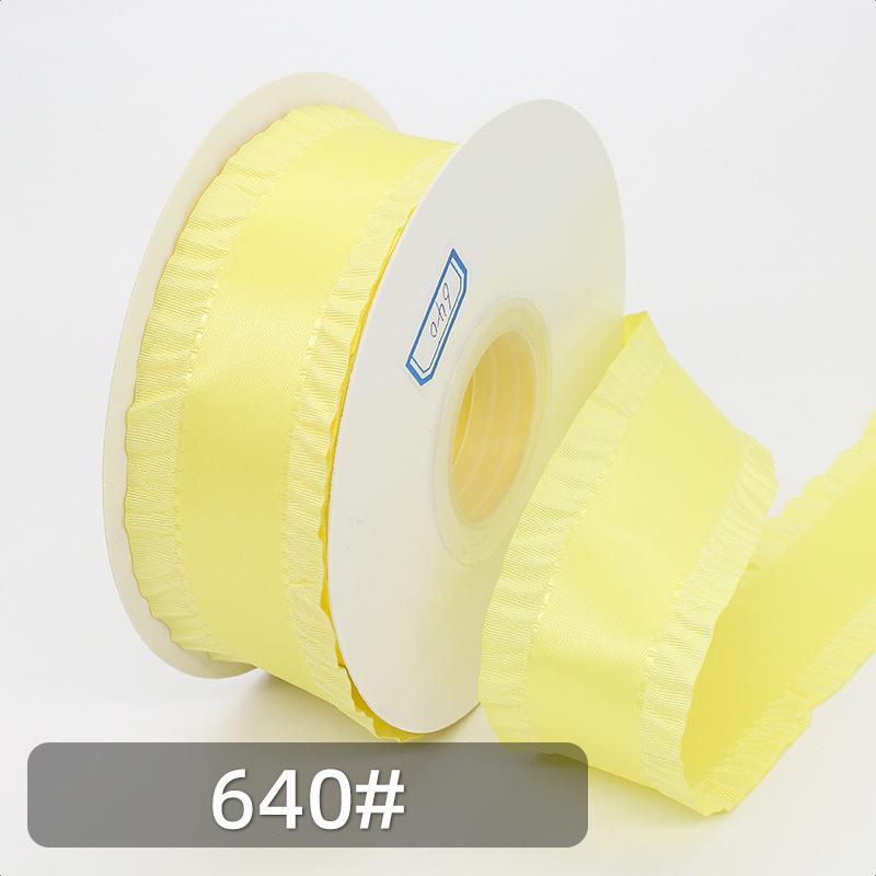Hot Selling 40 Mm Skirt Shaped Ribbons Gift Wrapping Wedding Christmas Solid Colors DIY 25 Yards Per Roll