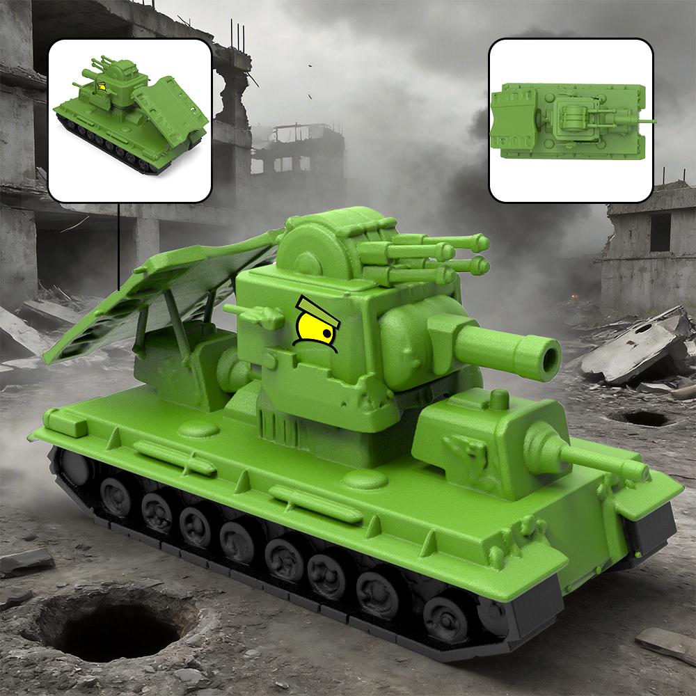 New Military Tank 3D Printed KV44 Carl Monster Tank Model Action Figures for Military Enthusiast Collectors of Model Figures