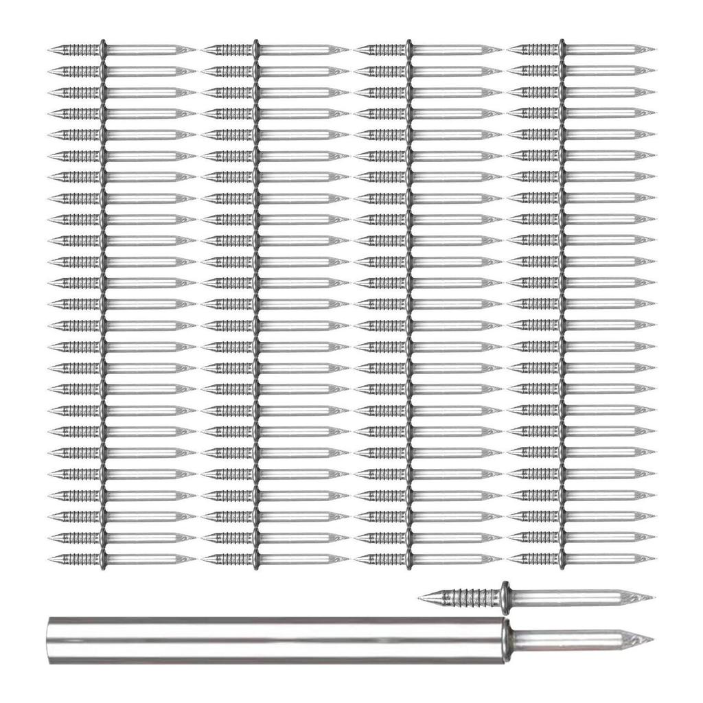 Versatile Double Headed Nails Invisible Nails Flat Head Nails 202pcs for Home & Crafts Suitable for Photos & Decorations