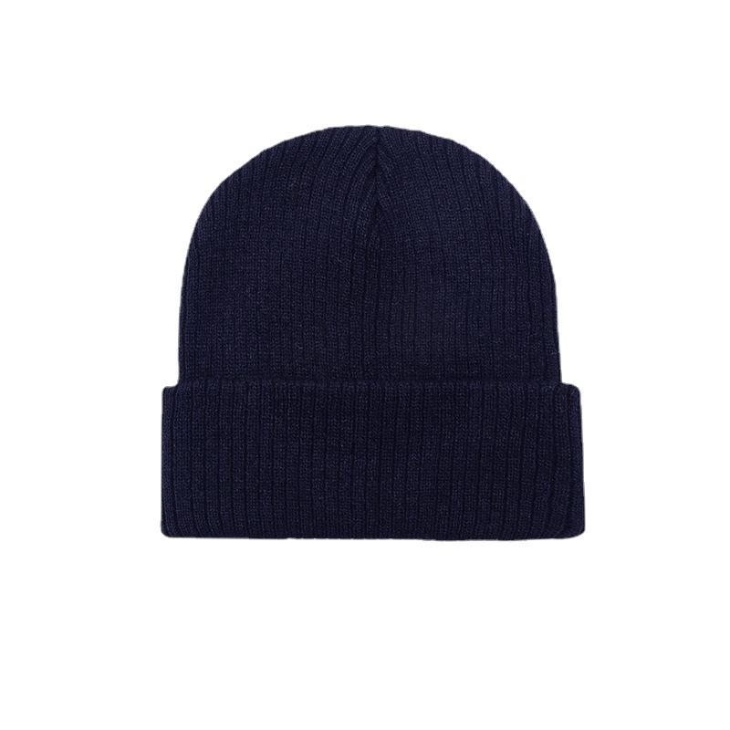 Solid Color Knitted Hat for Men Harajuku Style Versatile Hip Hop Hip Hop Woolen Hat for Women Autumn and Winter Trendy Cold Hat for Men