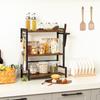 Spice Rack - Hoobro - 3 Tiers - Rustic Brown - Metal - Industrial Style