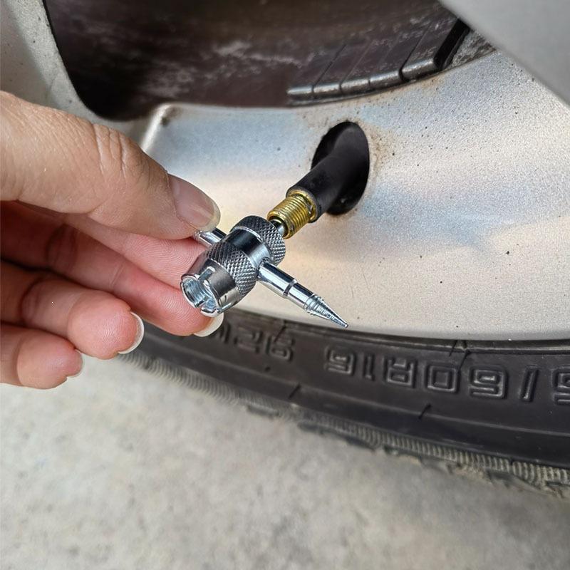 Heavy Duty Tire Valve Core Remover Installer Tool Set Ideal for Car Bicycle Motorcycle Tire Maintenance