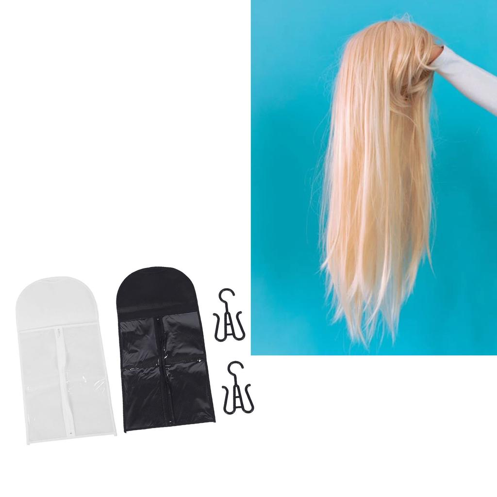 5 Set Hair Extension Holder Bag Anti Dust Water Proof Hair Extension Holder Transparent PVC Soft Non