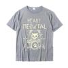 Heavy Meowtal Cat Metal Music Gift Idea Funny Pet Owner T-Shirt Latest Printed Tops Shirt Cotton T Shirts for Boys Geek