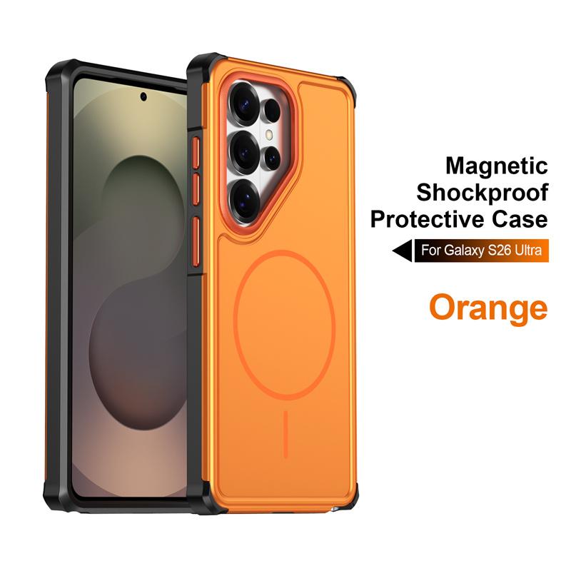 Armor For MagSafe Phone Case For For Samsung Galaxy S26 Ultra S25 S24 Plus S23 FE A17 A07 A36 A56 A37 Shockproof Magnetic Cover