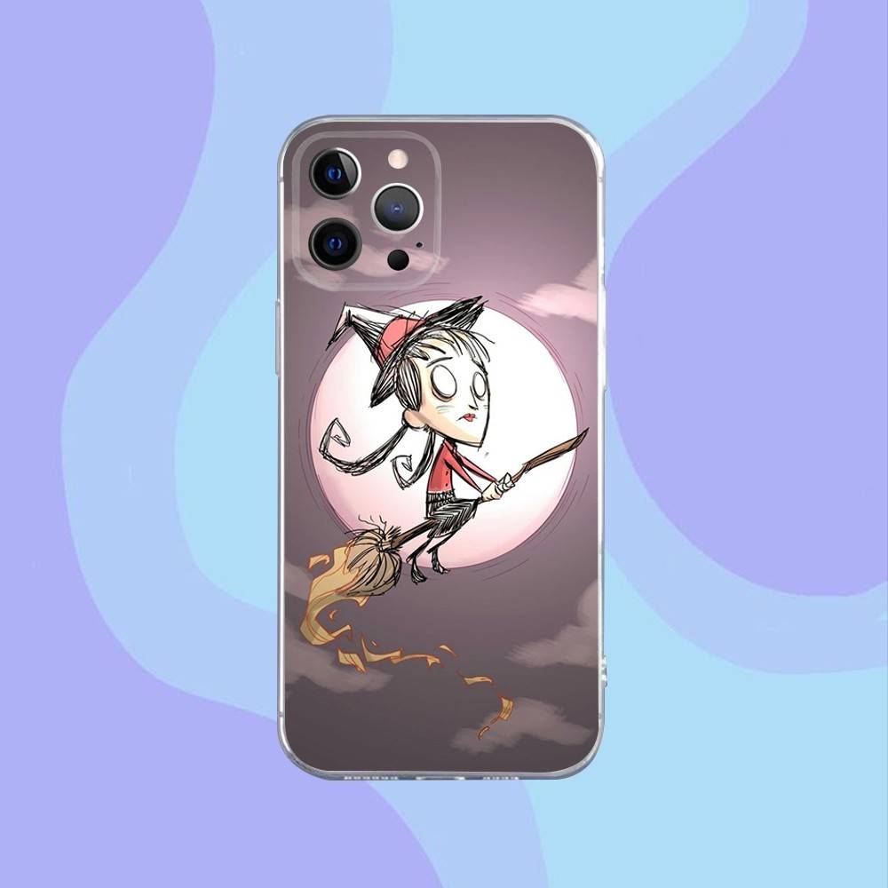

Game Don T S-Starve Phone Case For iPhone 16,15,14,13,12,11 Pro,Max,Plus,X,XS,XR,SE,Mini Transparent Silicone Soft iPhone12