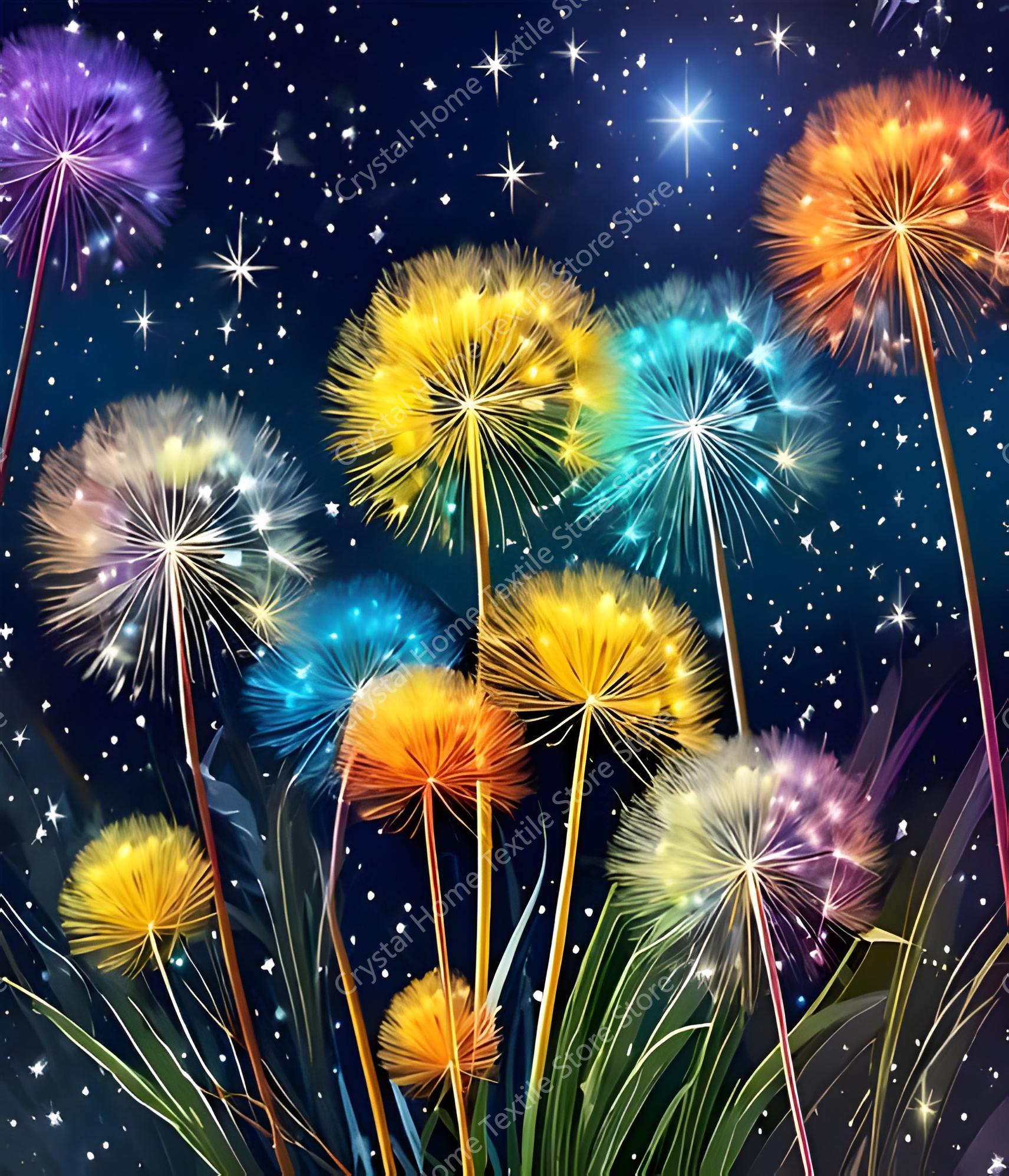 

2025 New Dandelion Under Starry Sky Gift Soft Plush Blanket,Flannel Throw Blanket for Living Room Bedroom Bed Sofa Cover Kids 75cmx90cm