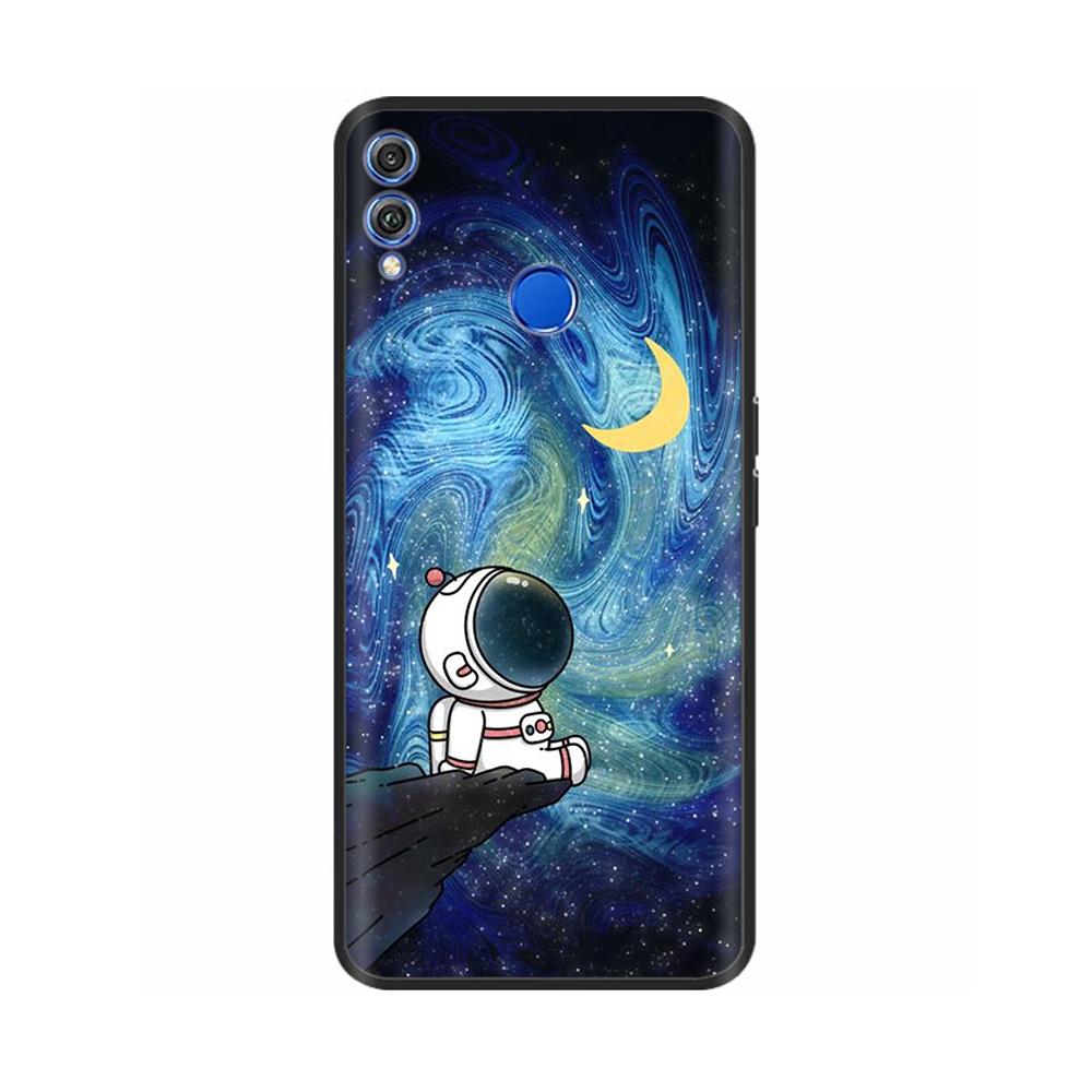 For Honor 8X Case Soft Liquid Silicone Full Coverage Phone Case For Huawei Honor 8X Cases Honor8X Cute Panda Back Cover Fundas