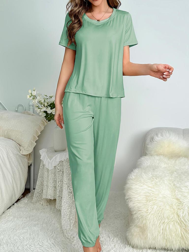 Vielseitiges Damen Sommer Pyjama Set: Bequemes lässiges zweiteiliges Outfit für zu Hause oder im Freien, europäischer und amerikanischer Stil 2025