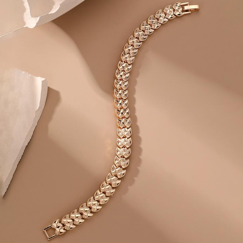 

Модный браслет в стиле поп-хип-хоп для мужчин и женщин, позолоченная цепочка с пряжкой, браслет Pulseira, ювелирные аксессуары