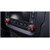 For Jeep Renegade 2015-2017 Red Alloy Center Console Volume Switch Knob Ring 2pc