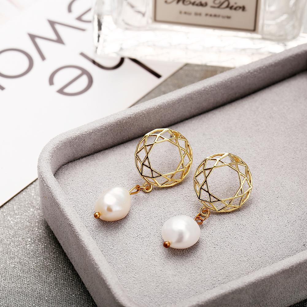 Women All-matching Fashion Imitation Pearl Earrings