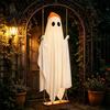 Outdoor Festive Ghost Decorations Halloween Indoor, IP44 Waterproof Light Up Hanging Swing Cute Decoration, DIY Atmosphere for Trees Standing