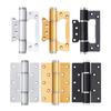 Adjustable Silent Hydraulic Door Closer with Concealed Double Leaf Hinge - Automatic Closing, 5-inch/6-inch Positioning