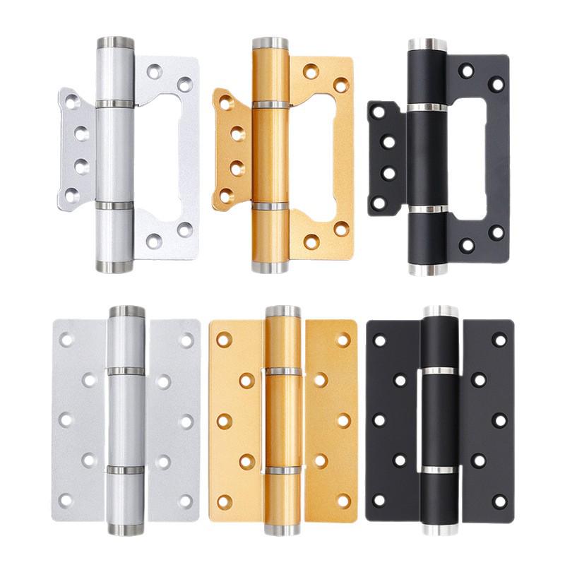 Adjustable Silent Hydraulic Door Closer with Concealed Double Leaf Hinge - Automatic Closing, 5-inch/6-inch Positioning