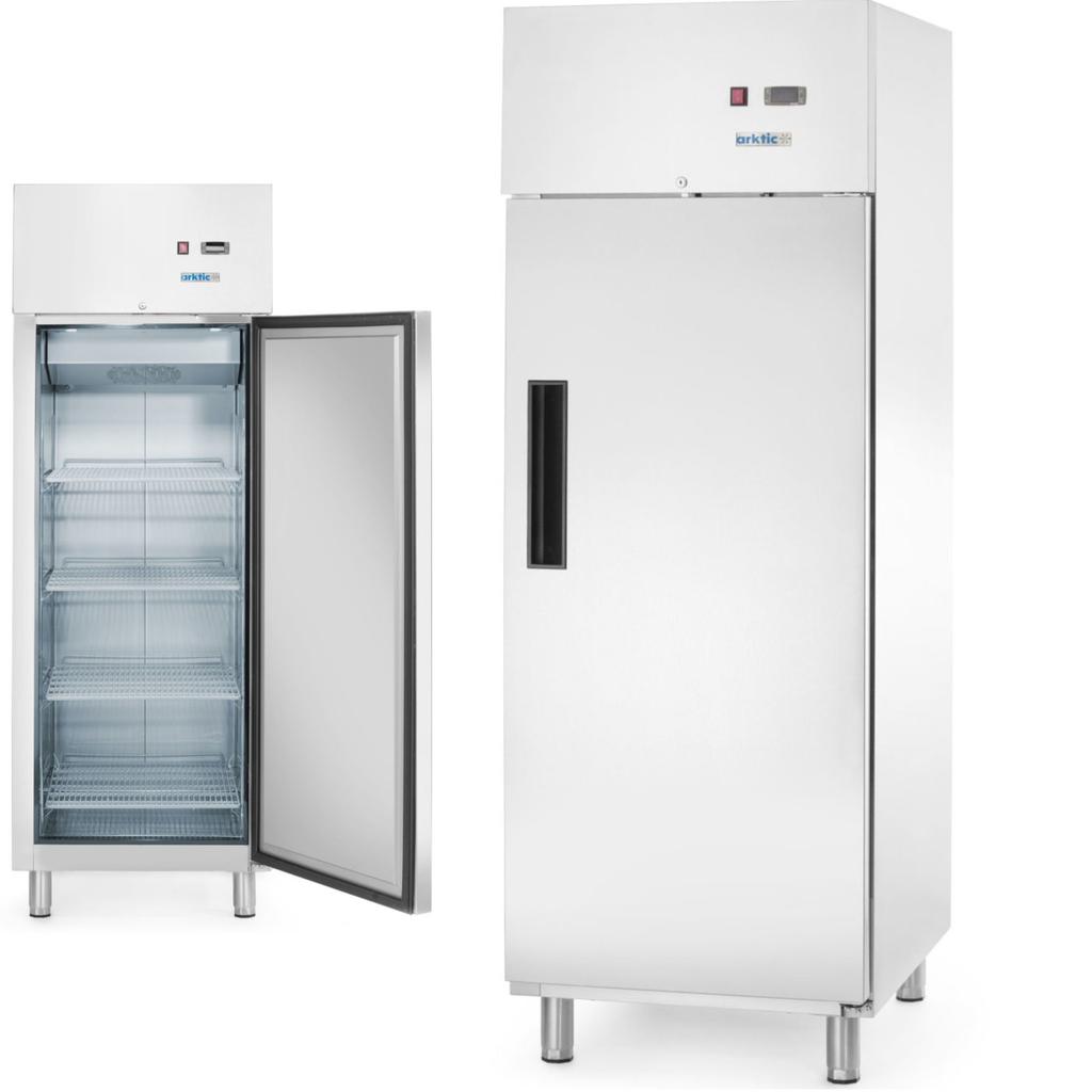 Szafa Chłodnicza Lodówka 1-drzwiowa 4 Półki STAL GN 2/1 465 L 250 W