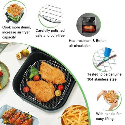 Grill Rack Accessories Basket Cooking Easy To Clean