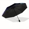 1pc Dragon Themed Automatic Opening and Closing Umbrella - Lightweight 3-Fold Design, Suitable for Fans, Travel, Daily Use, Interesting Shape, Co