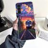 Retro Japanese Sakura Train Phone Case For Samsung Galaxy A13 A14 A15 A16 A17 A53 A54 A55 A56 A57 A33 A34 A35 A36 A37 A23 A24 A2