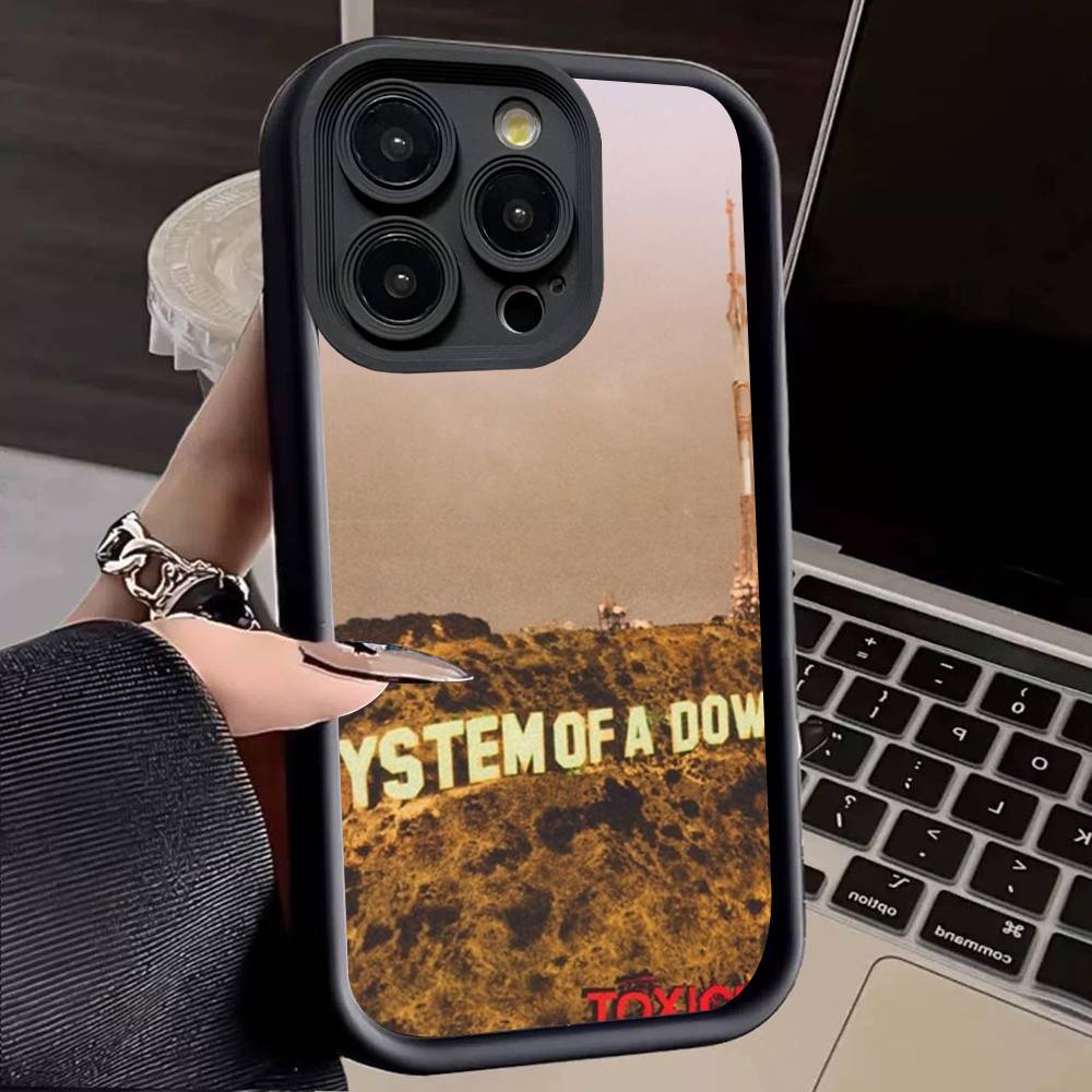 

Metal Band System Of A Down For IPhone 17 Pro Max 16 15 14 13 12 11 Plus Black Soft Phone Cover iPhone 16