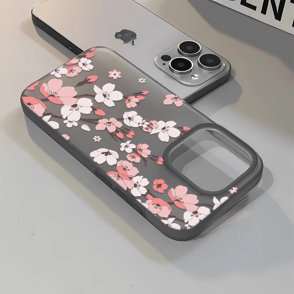 Plum Blossoms Soft Phone Case For IPhone 17 16 15 14 13 12 11 15 Pro Max 7 8 XR XS Transparent Silicone Soft Cover Case