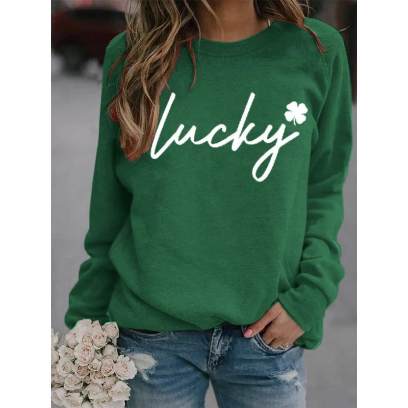 

Женская худи с принтом Lucky Clover XXXL