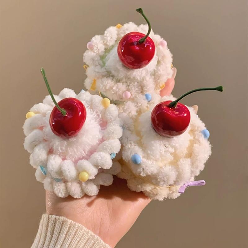 Cute Cherry Cake Hair Clip Women'S Birthday Hat Headwear Hairpin Photography Atmosphere Sense Props Hair Accessories Gift