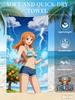 One Piece Monkey D. Luffy Beach Towel, Anime Fans Exclusive Limited Edition Pirate Themed Bath Towel for Beach, Pool & Bathroom