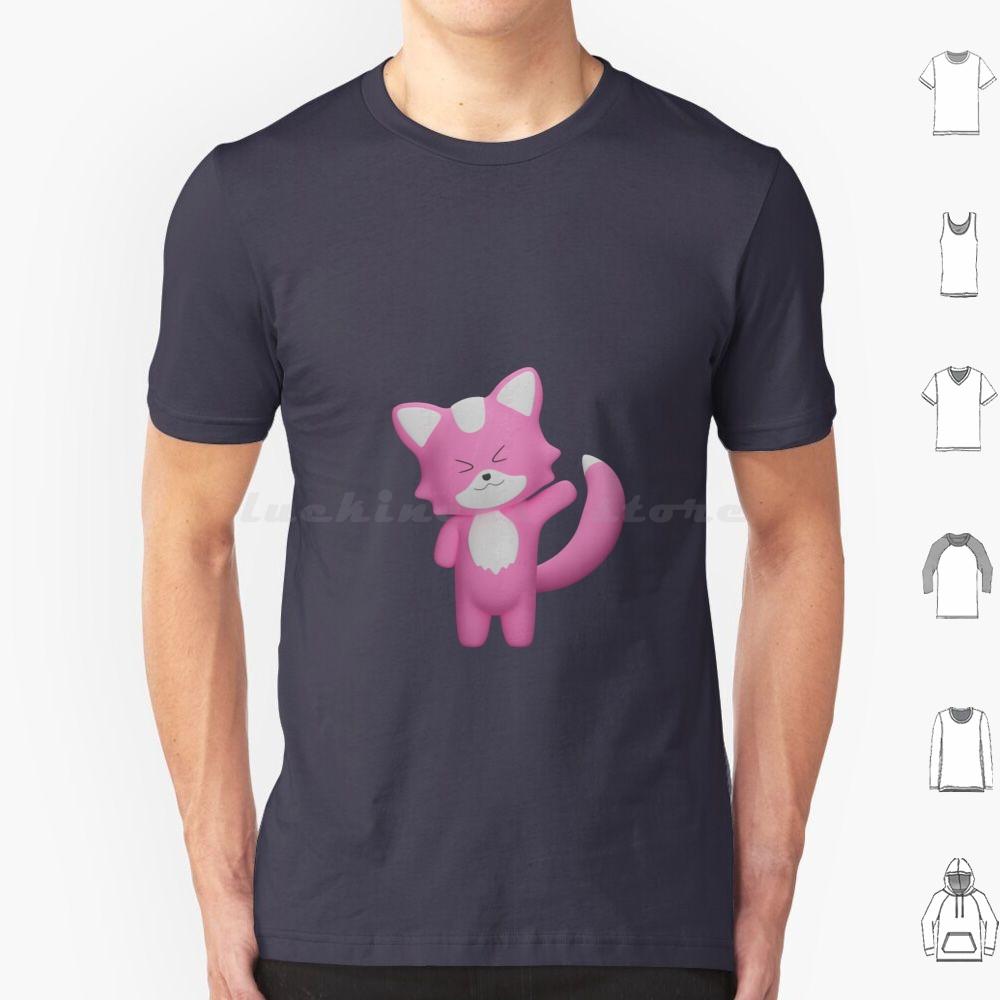 Hi  My Name Is Patricio T Shirt Cotton Men Women DIY Print Fox Animal Cute Funny Animals Pink Aesthetic Cat Kitten Kawaii