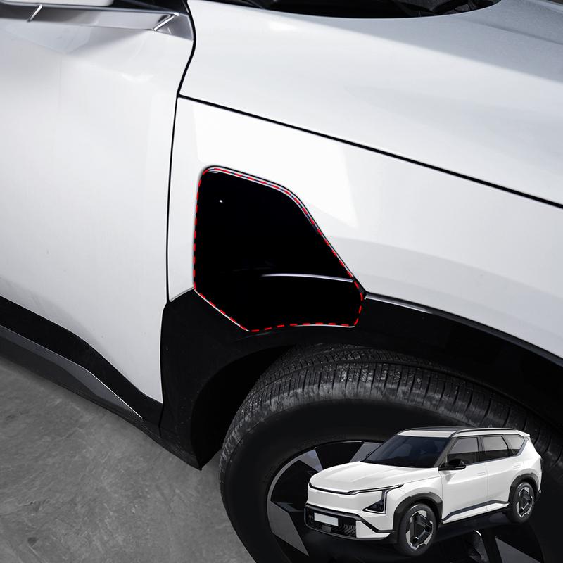 For Kia EV5 2024 2025 Car Tuning Carbon Fiber Car USB Charging Port Cover Trim Exterior Accessories LHD/RHD
