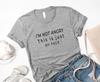 Women T Shirt I'm Not Angry This Is Just My Face Print Tshirt Women Short Sleeve O Neck Loose T-shirt Ladies Tee Shirt