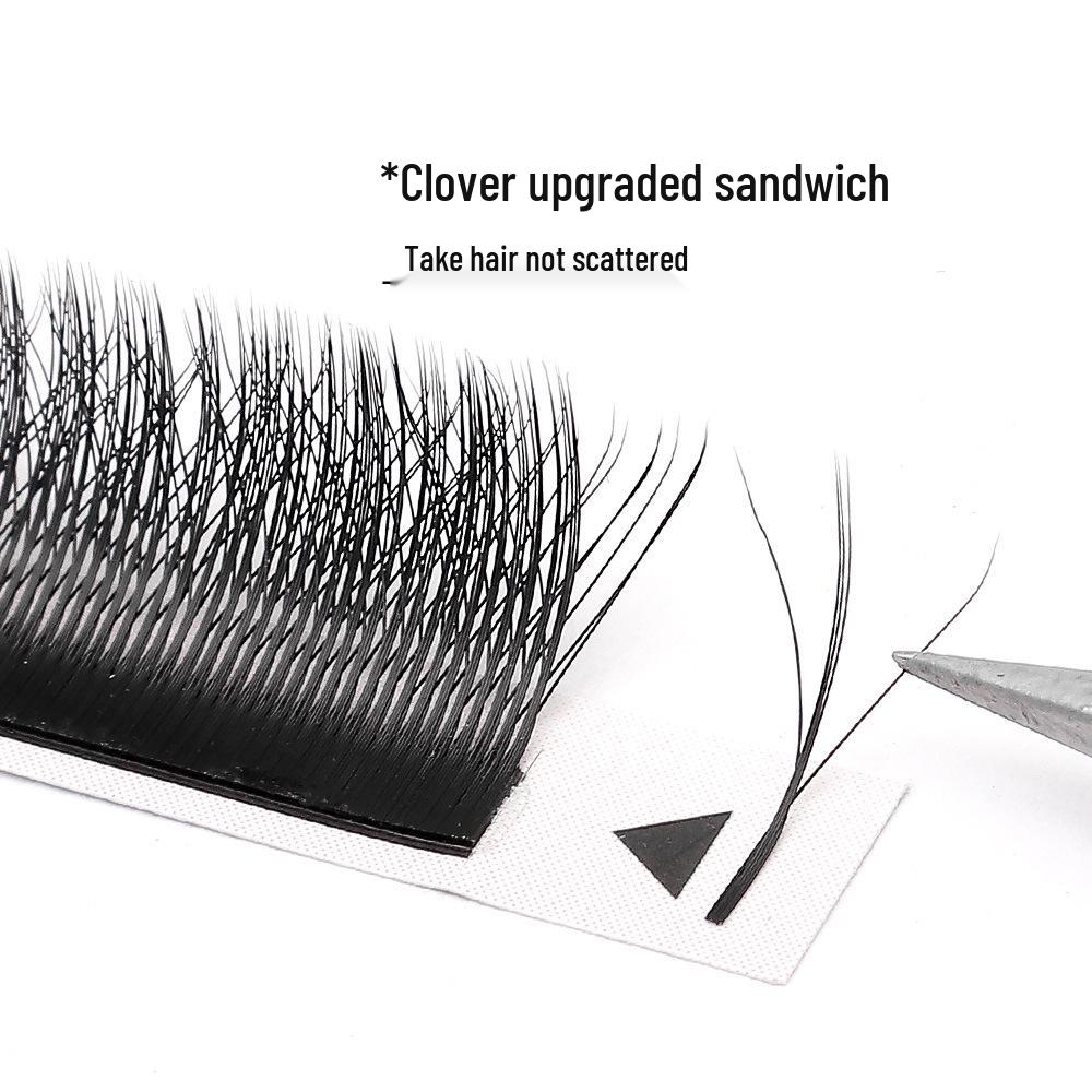 

3D Клевер Фея Наращивание ресниц: Густые, Натуральные, Мягкие Clover Core B Curl (12 Rows)