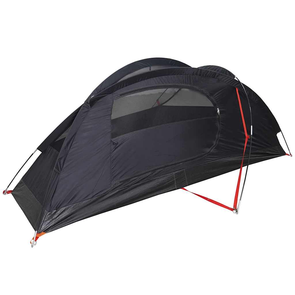 Dome Camping Tent for 1 Person White Blackout Waterproof