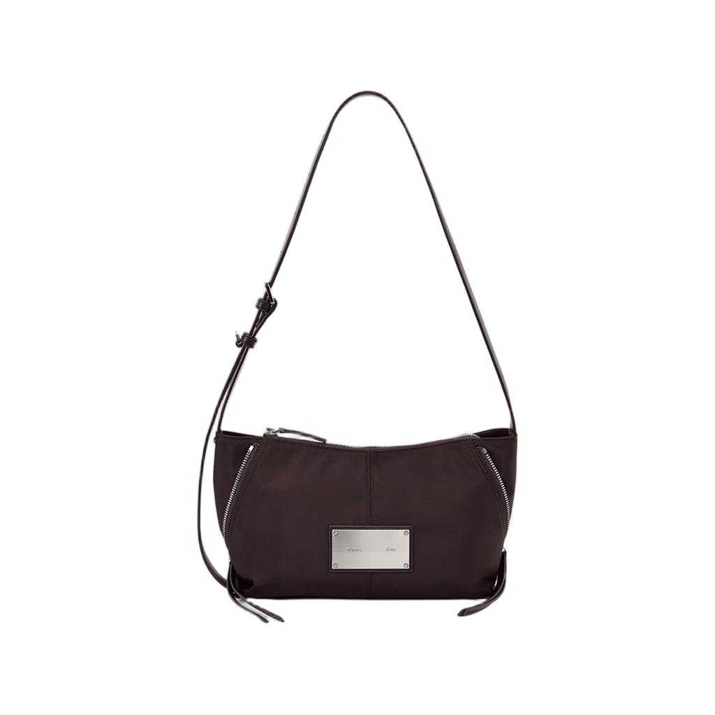 Matin Kim Side Zipper Fabric Two Way Bag Wine