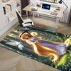 3D Printed Princess,Forest,Butterflies Anti-Slip Rug - Machine Washable Office Rug for Living Room, Bedroom, Office - Multiple Sizes