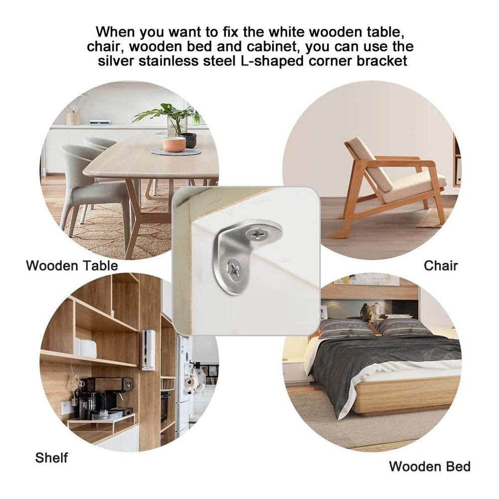 Senkbohrungen Design L-förmige Winkel Edelstahl Ecken