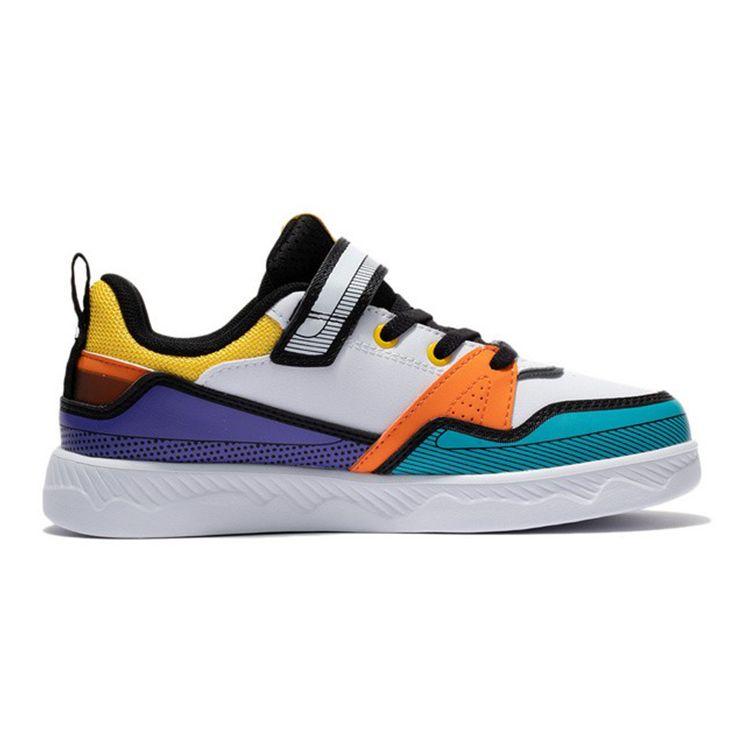 Li Ning Youth  Childrens Sports Lifestyle Series Comfortable Versatile Non-Slip Wear-Resistant Low-Top Childrens Skate Shoes Kids Sneakers YKCS032-5