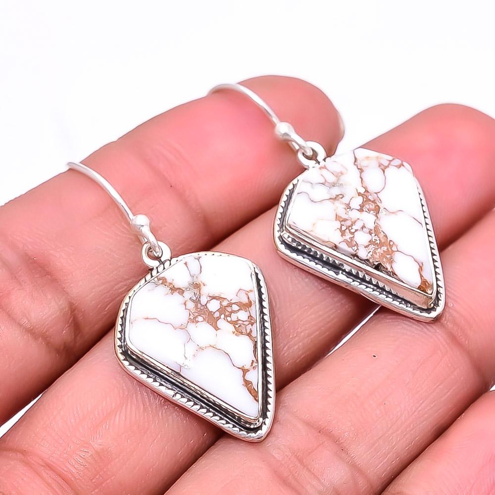 

Wild Horse Jasper -Arizona Handmade 925 Sterling Silver Earring 1.68 E41