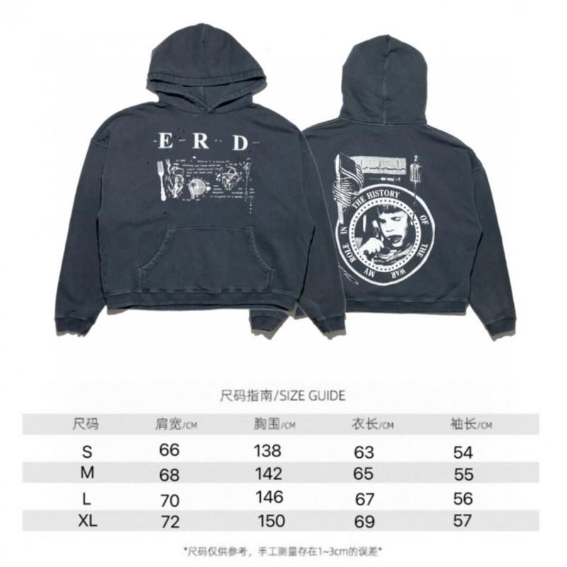 Oversized Unisex Hooded Sweatshirt With Distressed Washed Letter Print Cotton Blend Casual Top Teens Adults